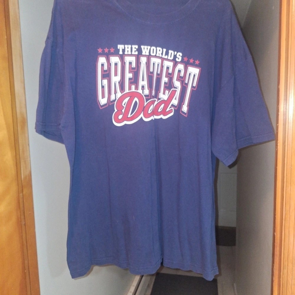 The World's Greatest Dad Short Sleeve Tee - Blue